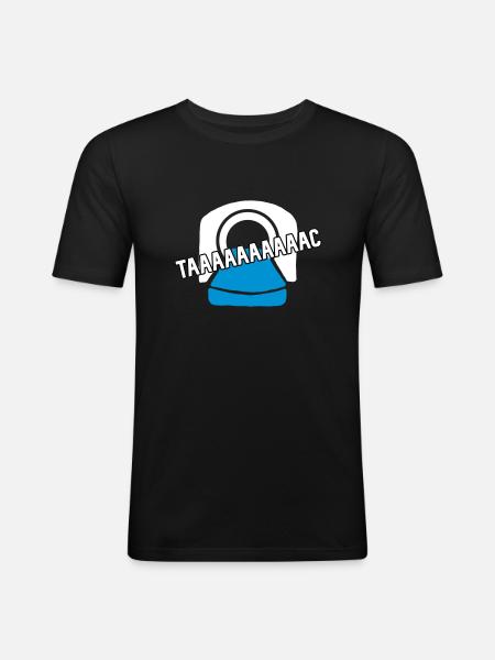 CT taaaaac - Men's Slim Fit T-Shirt - black