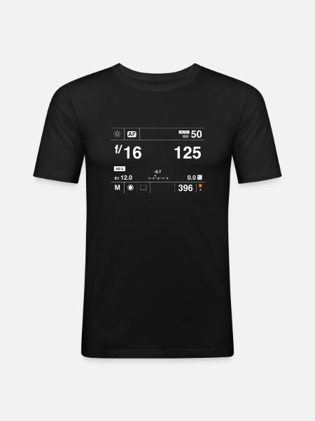 Hasselblad screen - T-shirt près du corps Homme - noir