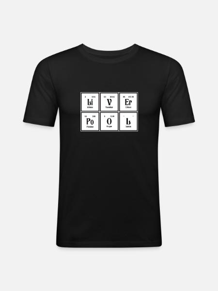 Liverpool | Periodic Table of Elements - Men's Slim Fit T-Shirt - black