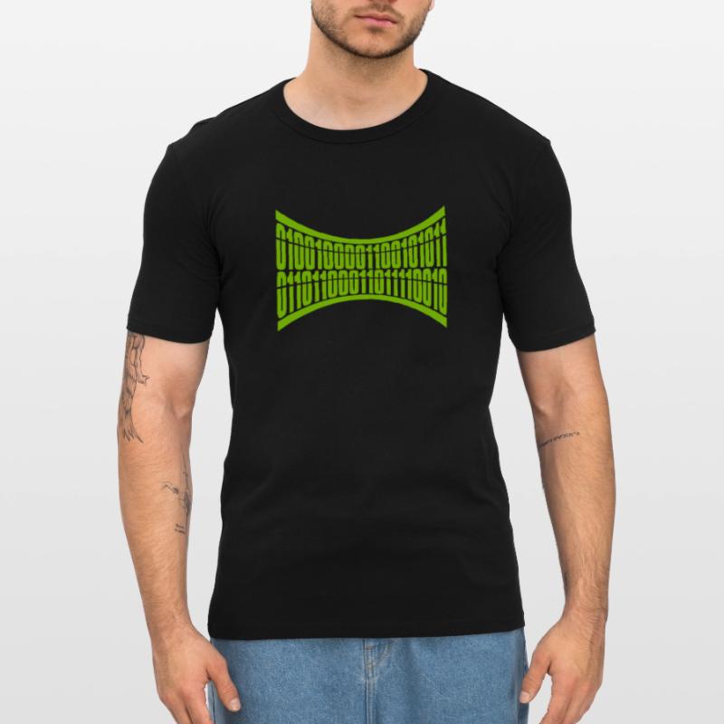 Binär Code Programm Sprache Männer Slim Fit T-Shirt