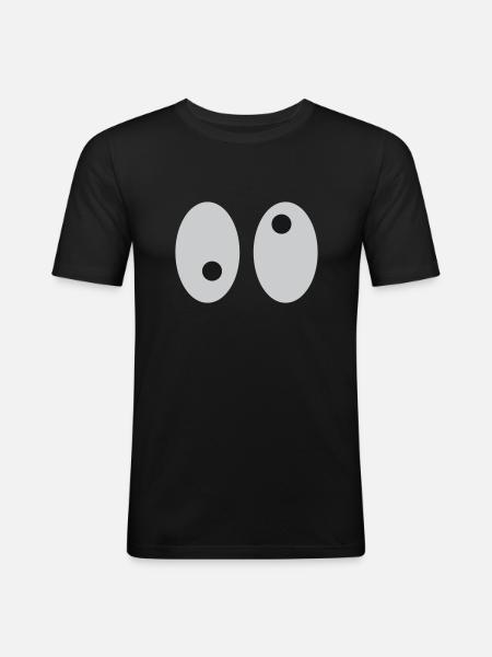 Eyes - Men's Slim Fit T-Shirt - black