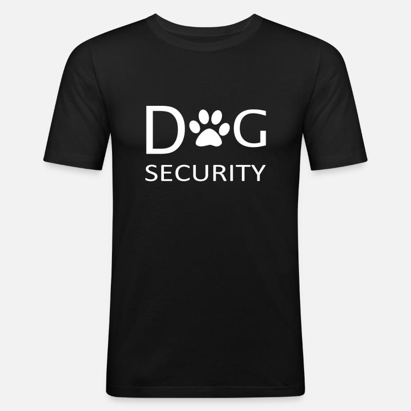 Dogsecurity - Männer Slim Fit T-Shirt - Schwarz