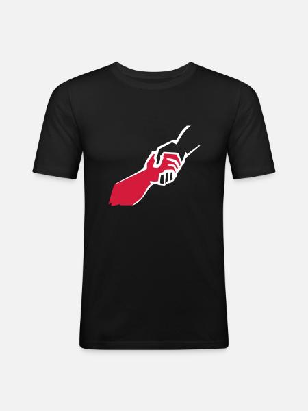 solidarity3 - T-shirt près du corps Homme - noir