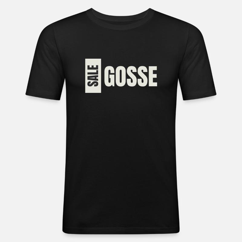 Schmutziges Kind - Männer Slim Fit T-Shirt - Schwarz