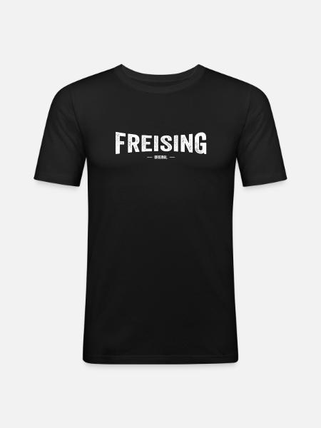 Freising Original - Männer Slim Fit T-Shirt - Schwarz