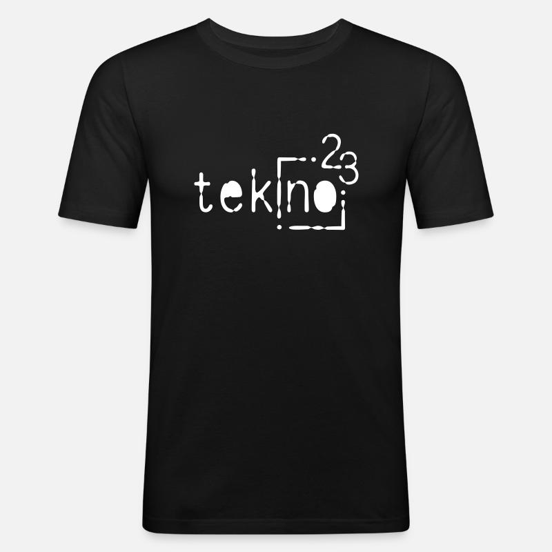 Tekno 23 Logo - 2022 - Männer Slim Fit T-Shirt - Schwarz