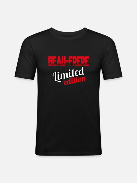 BEAU FRÈRE LIMITED EDITION - Men's Slim Fit T-Shirt - black