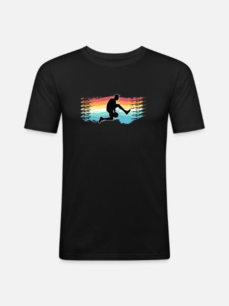 basketball - Men's Slim Fit T-Shirt - black