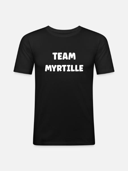 Team Myrtille - T-shirt près du corps Homme - noir
