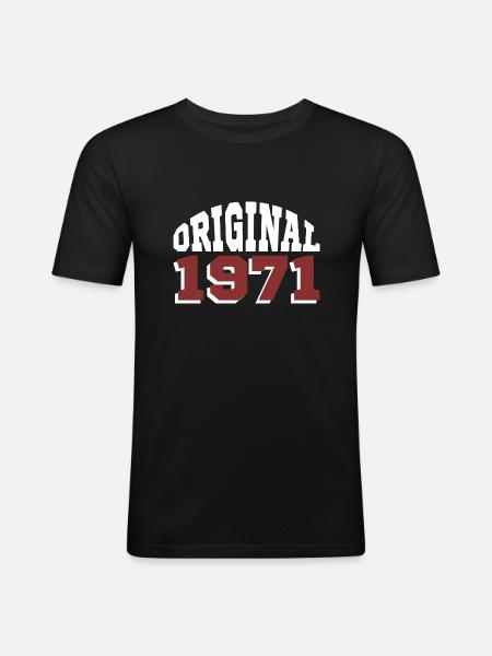 Original 1971 - Men's Slim Fit T-Shirt - black