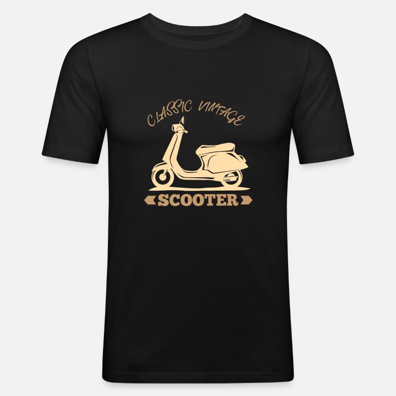 Roller - T-shirt près du corps Homme - noir