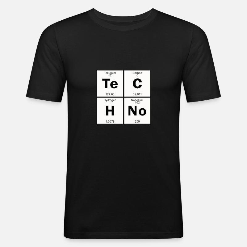 Techno - Men's Slim Fit T-Shirt - black