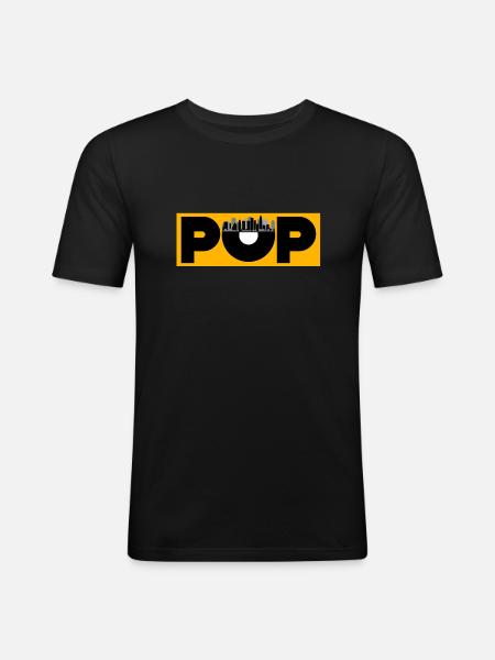 Pop music - Men's Slim Fit T-Shirt - black