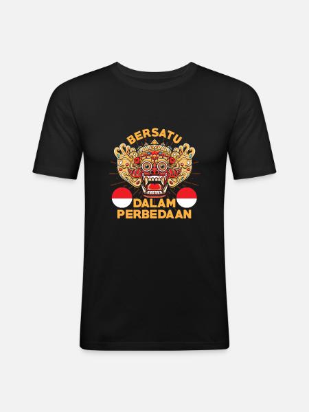 Indonesia - Men's Slim Fit T-Shirt - black