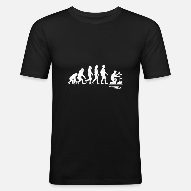 Evolution Plumbing - Männer Slim Fit T-Shirt - Schwarz