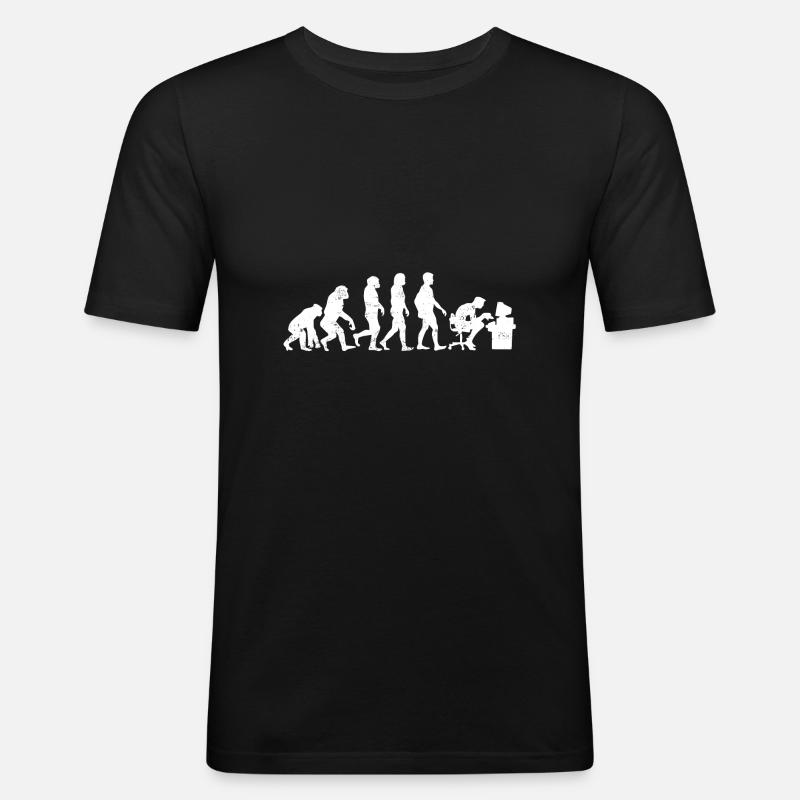 Technicien informatique évolution - T-shirt près du corps Homme - noir