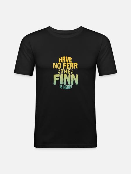 Finnländer - Männer Slim Fit T-Shirt - Schwarz