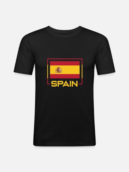 Spain - Men's Slim Fit T-Shirt - black