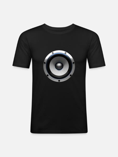Speakers - Men's Slim Fit T-Shirt - black