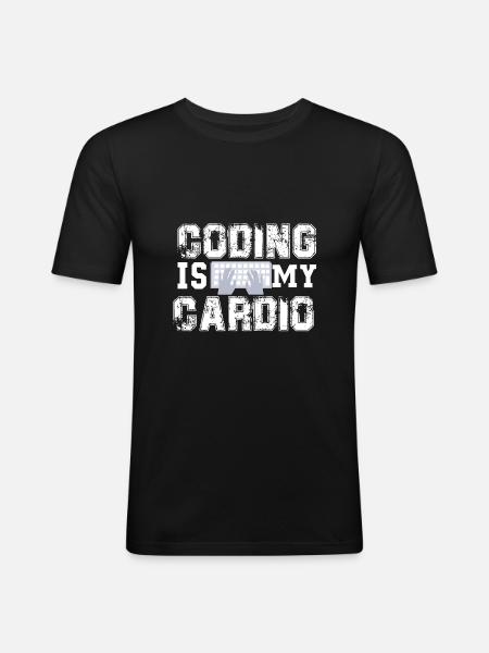 programmer - Men's Slim Fit T-Shirt - black