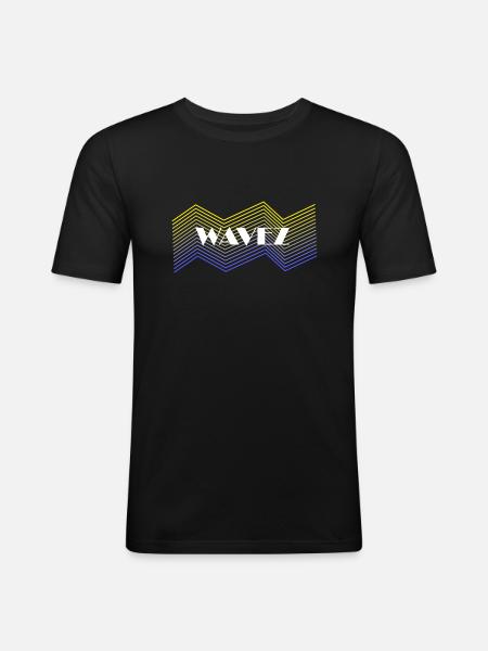 Wavez Design - Men's Slim Fit T-Shirt - black