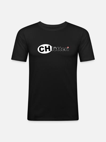 CHlütteri - Men's Slim Fit T-Shirt - black