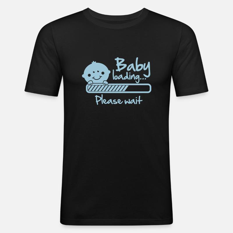 Baby loading - please wait - Men's Slim Fit T-Shirt - black