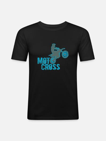 Motocross - Men's Slim Fit T-Shirt - black