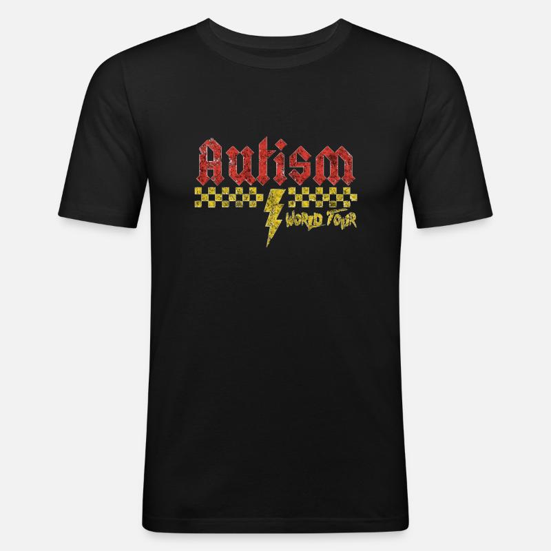 Autismus-Bewusstsein: anders, anders, besser - Männer Slim Fit T-Shirt - Schwarz