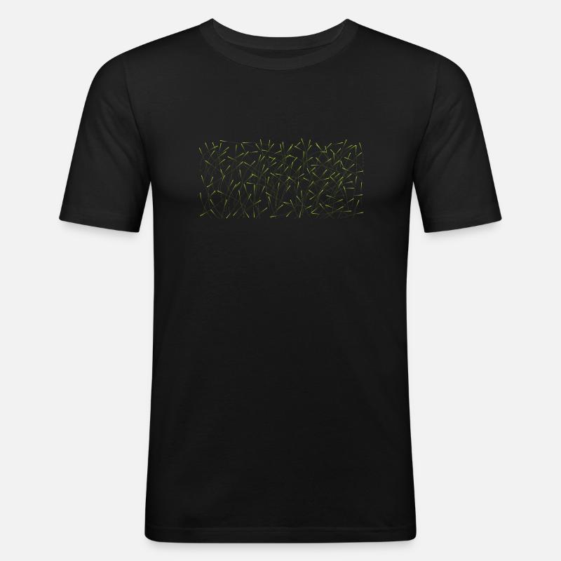Lime - Männer Slim Fit T-Shirt - Schwarz