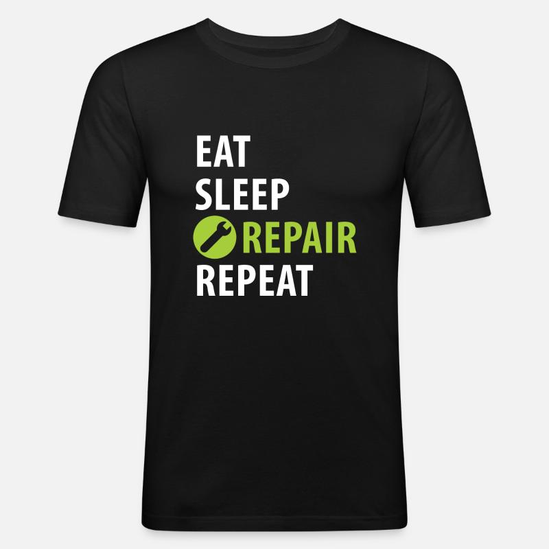 Assembler, builder, craftsman - Men's Slim Fit T-Shirt - black