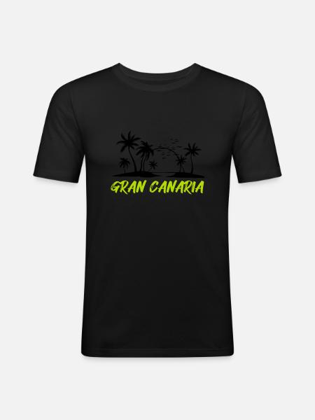 Gran Canaria - Men's Slim Fit T-Shirt - black