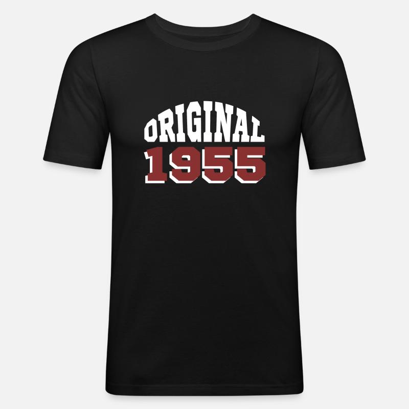 Original 1955 - Männer Slim Fit T-Shirt - Schwarz