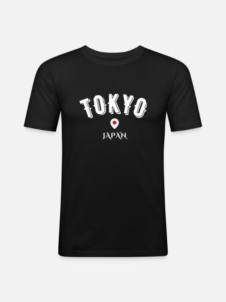 Tokyo japan - Men's Slim Fit T-Shirt - black
