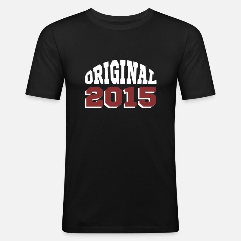 Original 2015 - Männer Slim Fit T-Shirt - Schwarz