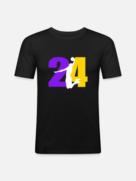 RIP Basketball Player - Men's Slim Fit T-Shirt - black