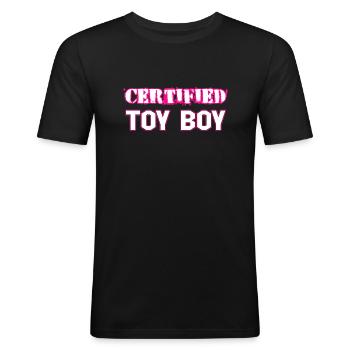CERTIFIED TOY BOY - Men's Slim Fit T-Shirt - black - Front - Nik (191cm)