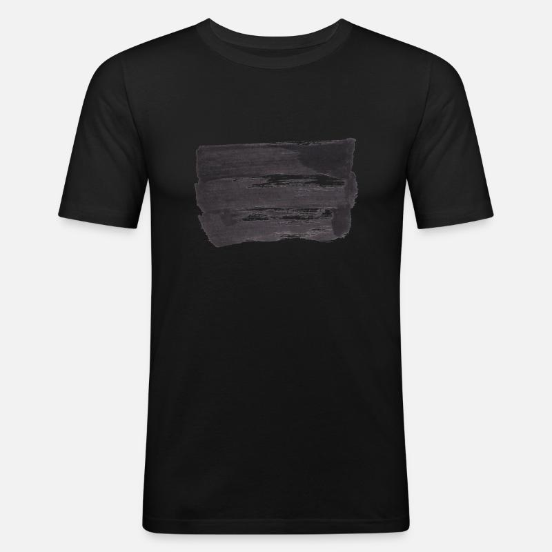 hintergrund inky - Männer Slim Fit T-Shirt - Schwarz
