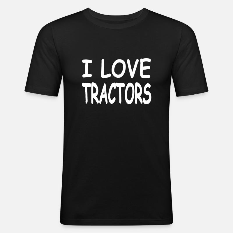 Traktor - Männer Slim Fit T-Shirt - Schwarz