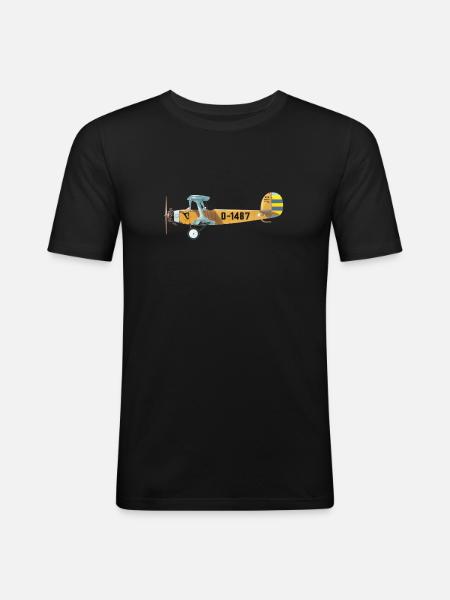 Udet Flieger 01 - T-shirt près du corps Homme - noir