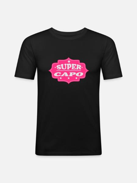 Super capo 111 - Men's Slim Fit T-Shirt - black