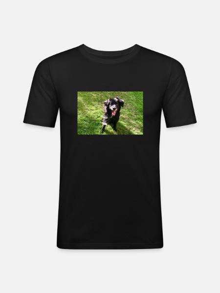 Hund Dog Samy - Men's Slim Fit T-Shirt - black