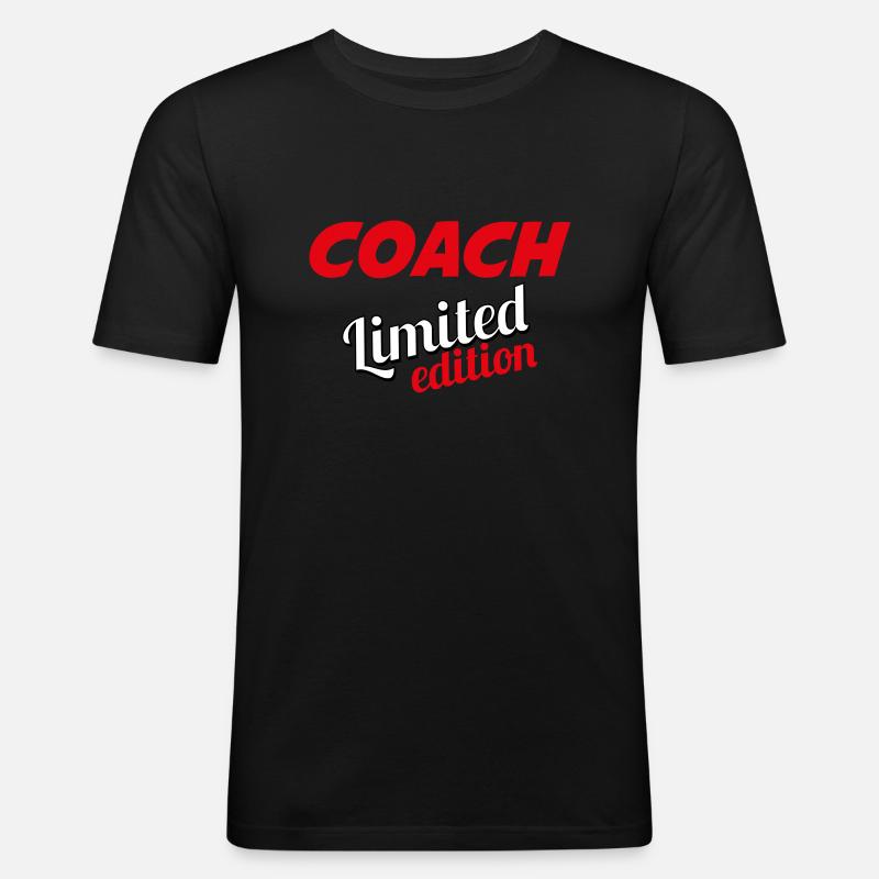 COACH LIMITIERTE AUFLAGE - Männer Slim Fit T-Shirt - Schwarz