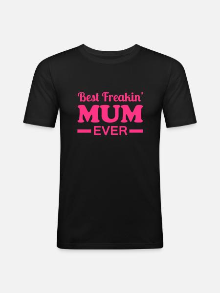 Mum - Men's Slim Fit T-Shirt - black