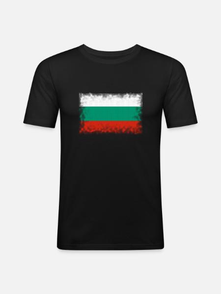 Bulgaria - Men's Slim Fit T-Shirt - black