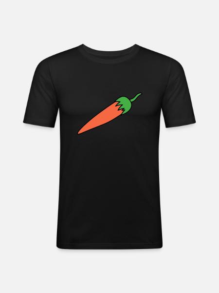 Chilli - Männer Slim Fit T-Shirt - Schwarz