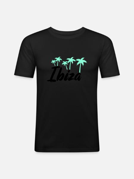 Ibiza - Men's Slim Fit T-Shirt - black