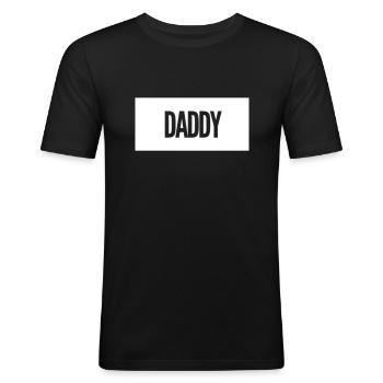 Daddy - Men's Slim Fit T-Shirt - black - Front - Nik (191cm)