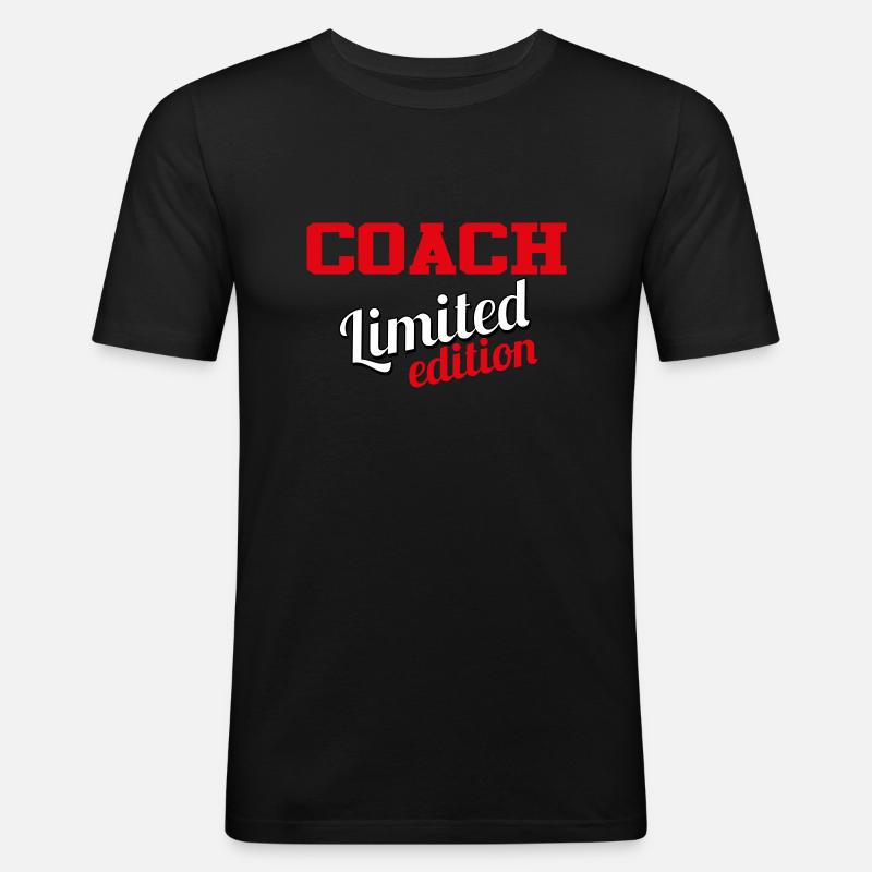 COACH LIMITIERTE AUFLAGE - Männer Slim Fit T-Shirt - Schwarz