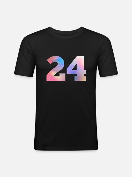 Bunte Ausgabe 24 - Männer Slim Fit T-Shirt - Schwarz